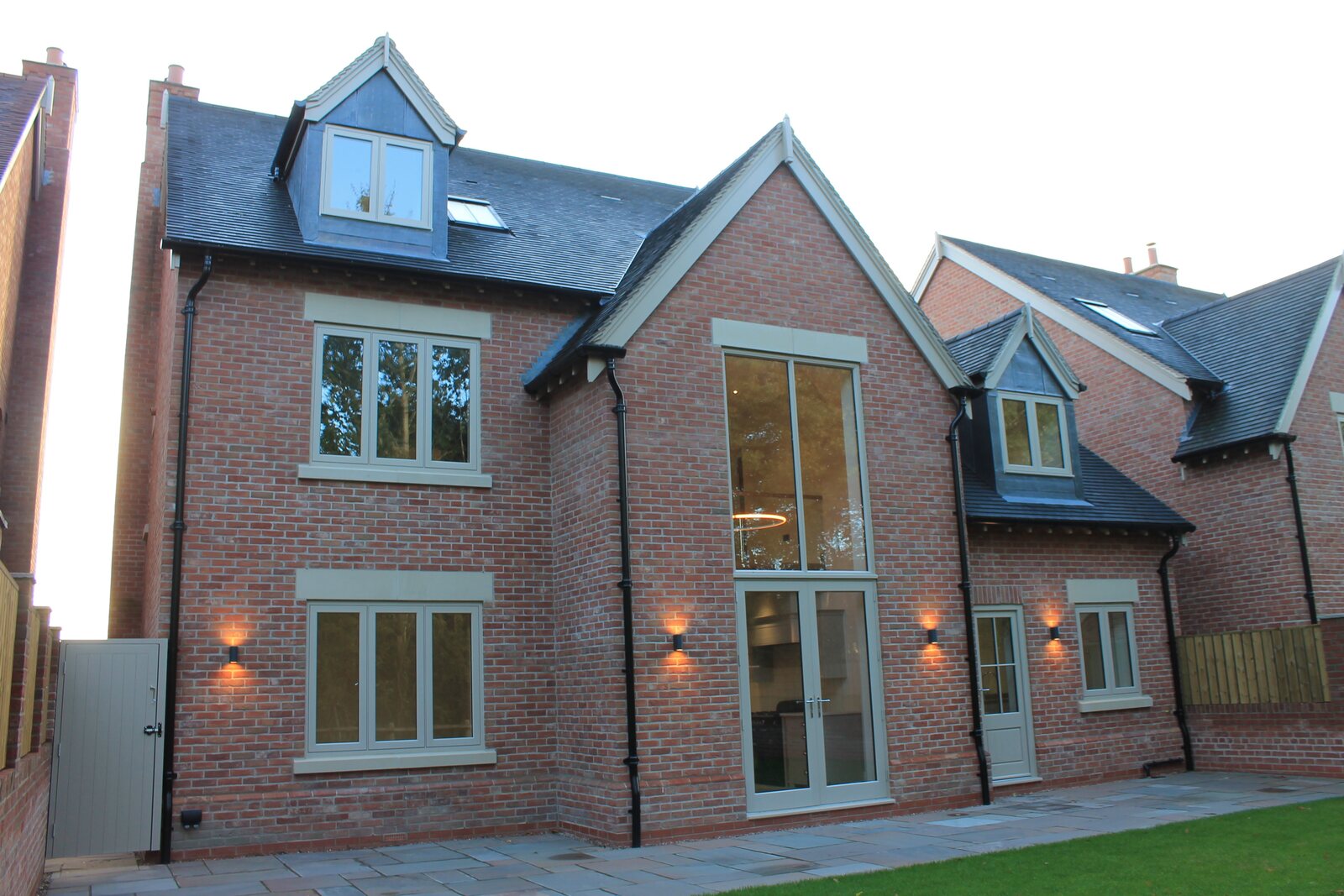 Rear elevation and garden at Armsgate
