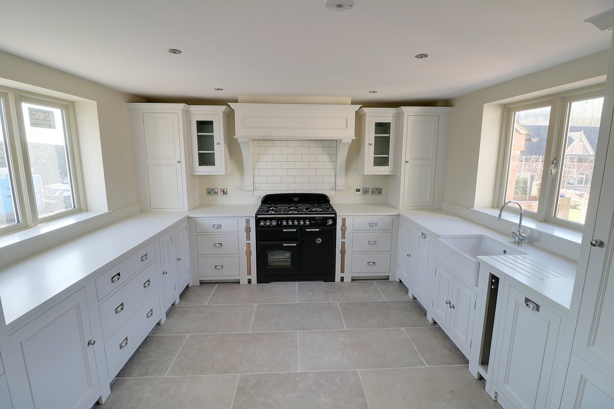Bespoke light grey kitchen at Bare Hills View